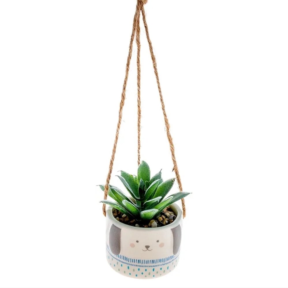 Karma Shaped Hanging Succulent Pot Dog